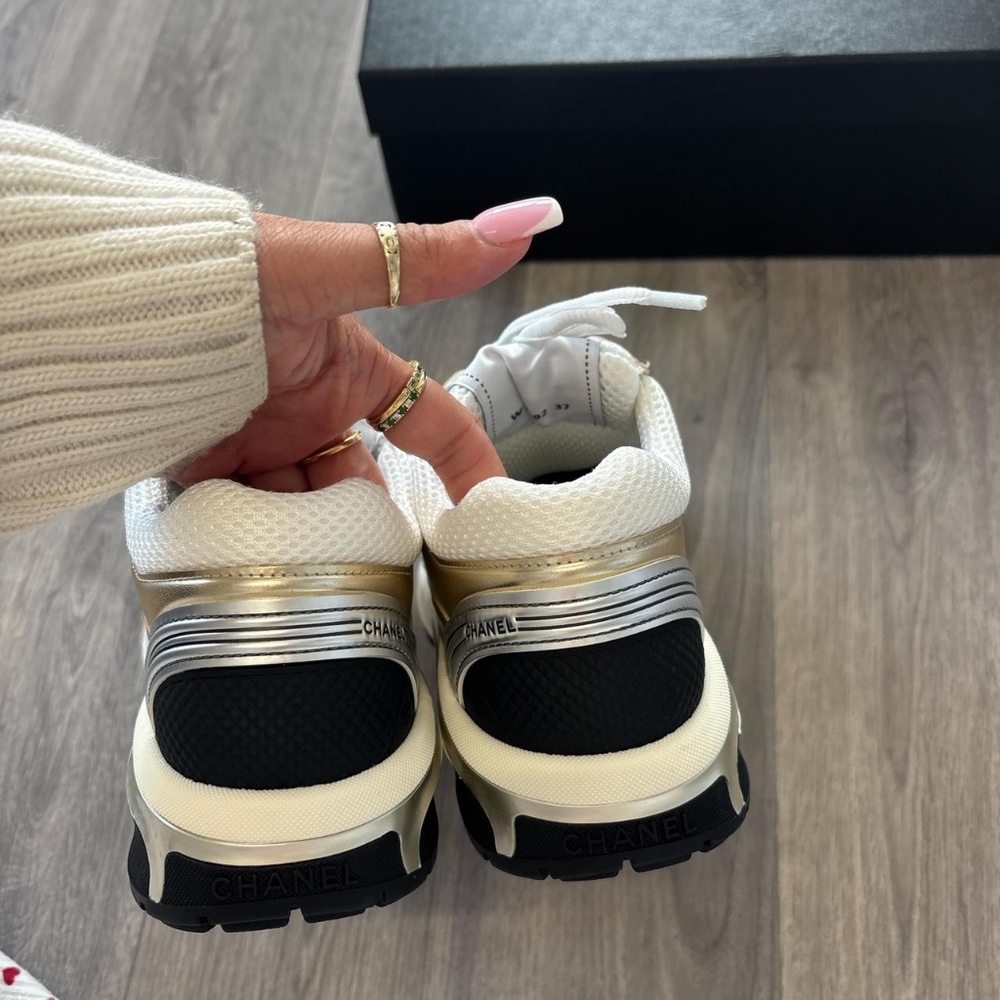 Chanel Women's CC Logo Sneakers - Picture 4 of 10